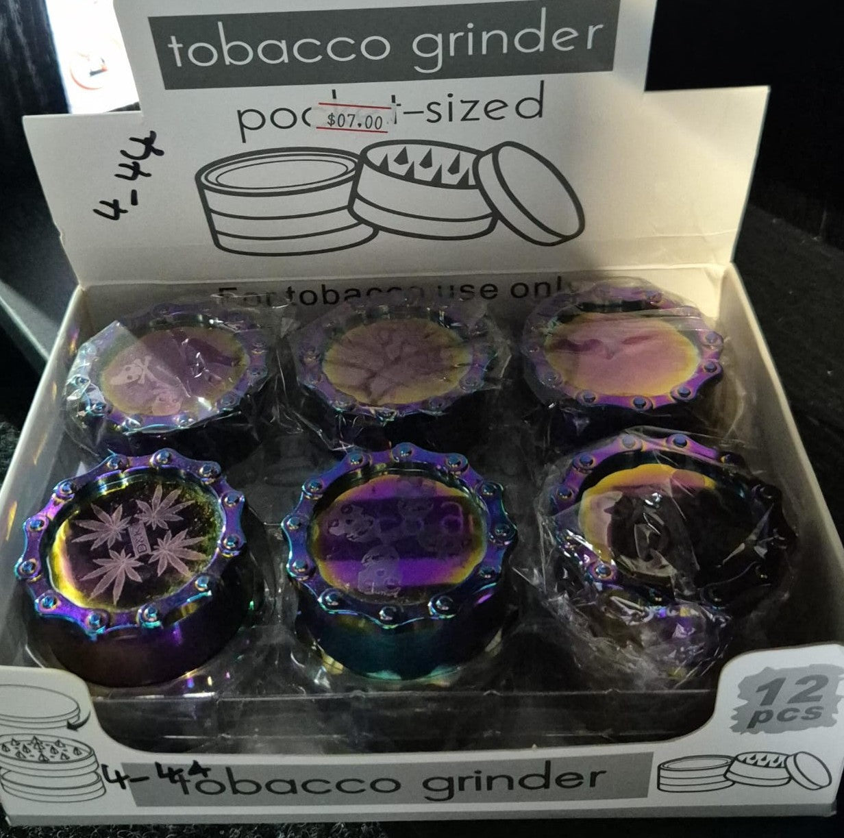 TOBACCO/HERB GRINDERS 12 PER PACK