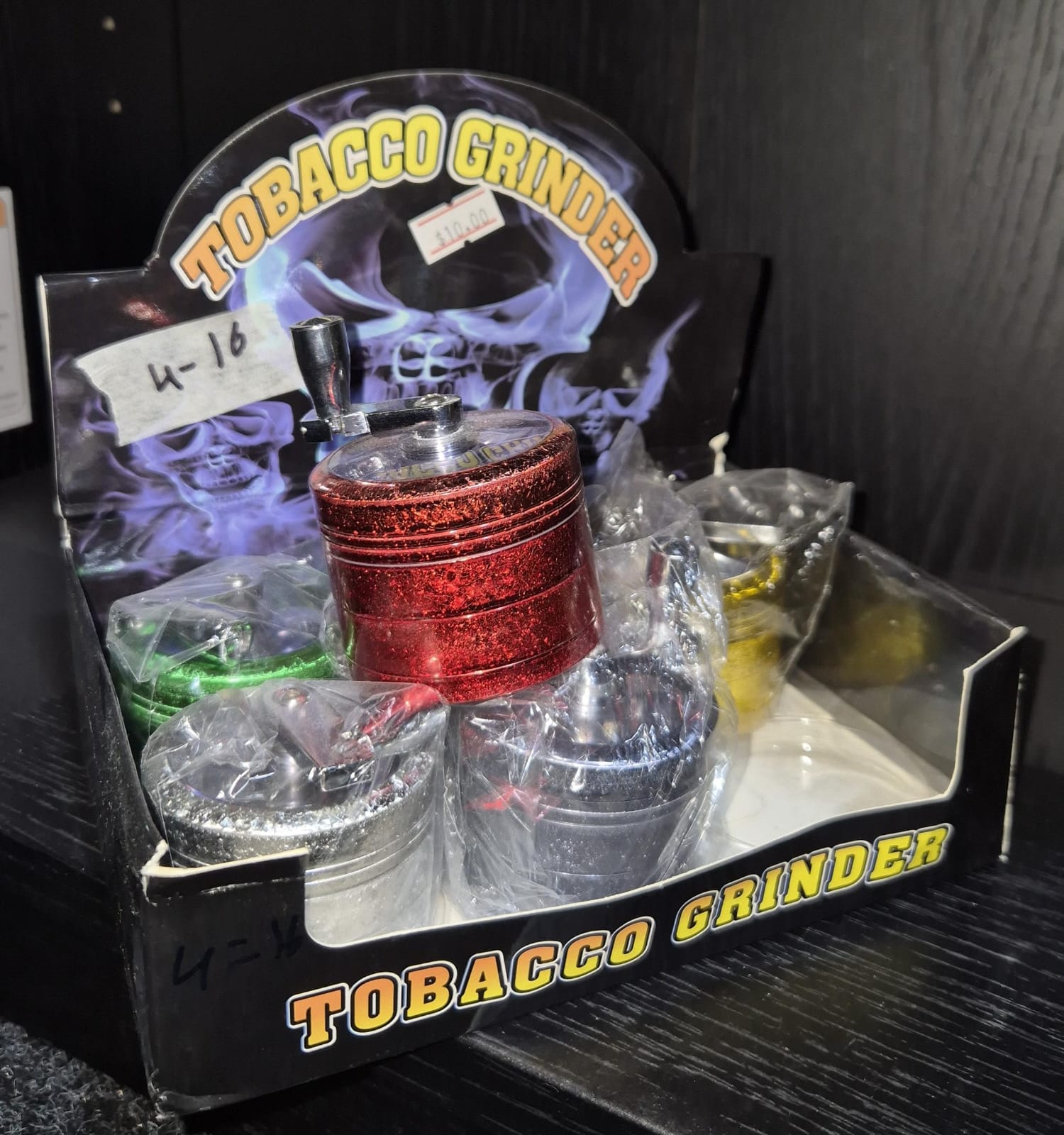 TOBACCO GRINDER 6 PACK