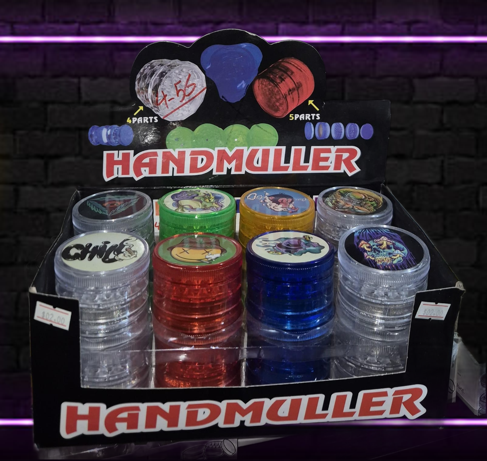 MULTICOLOR HANDMULLER GRINDER 16 PER PACK