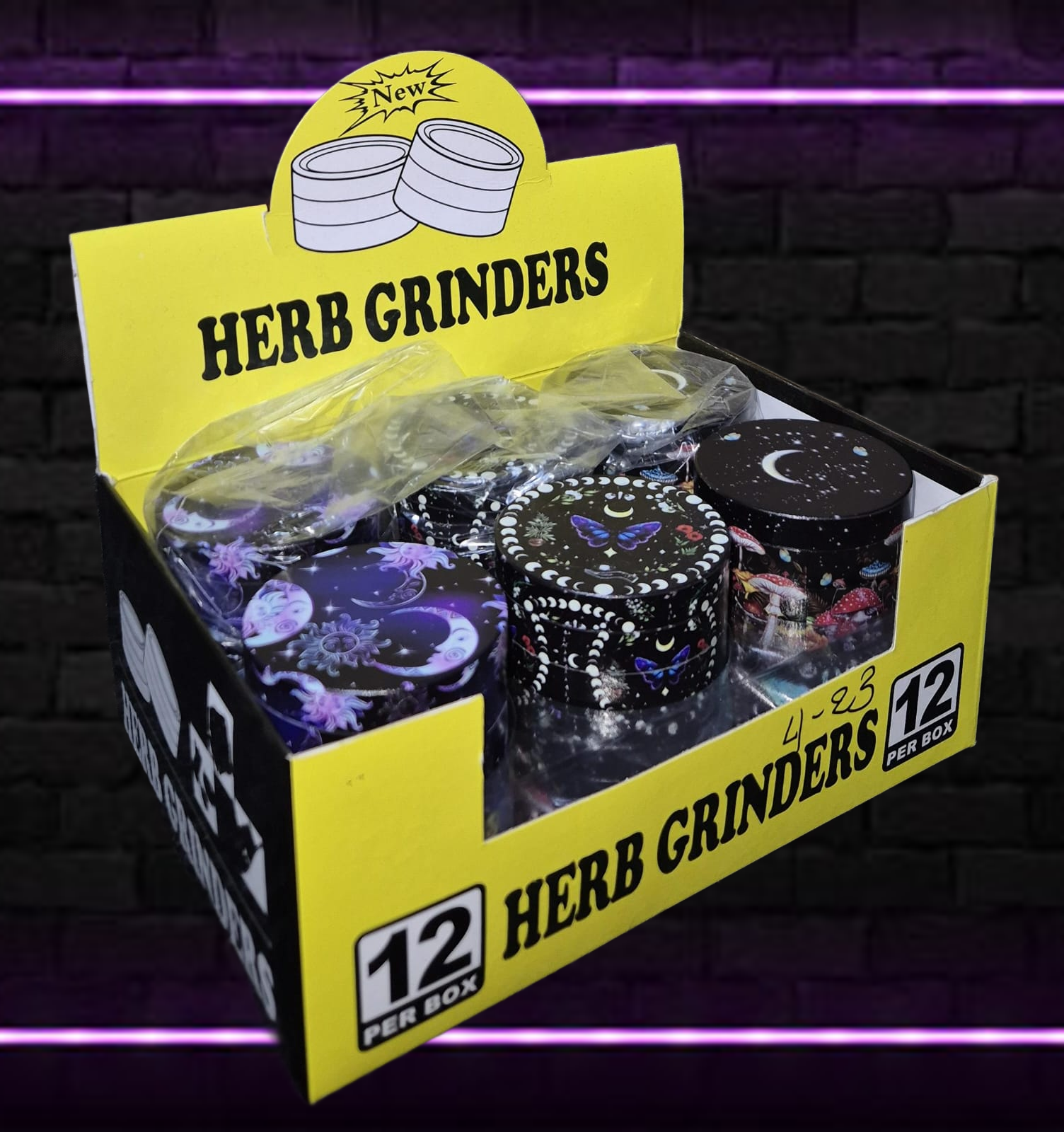 WHOESALE TOBACCO GRINDER 12 PER PACK