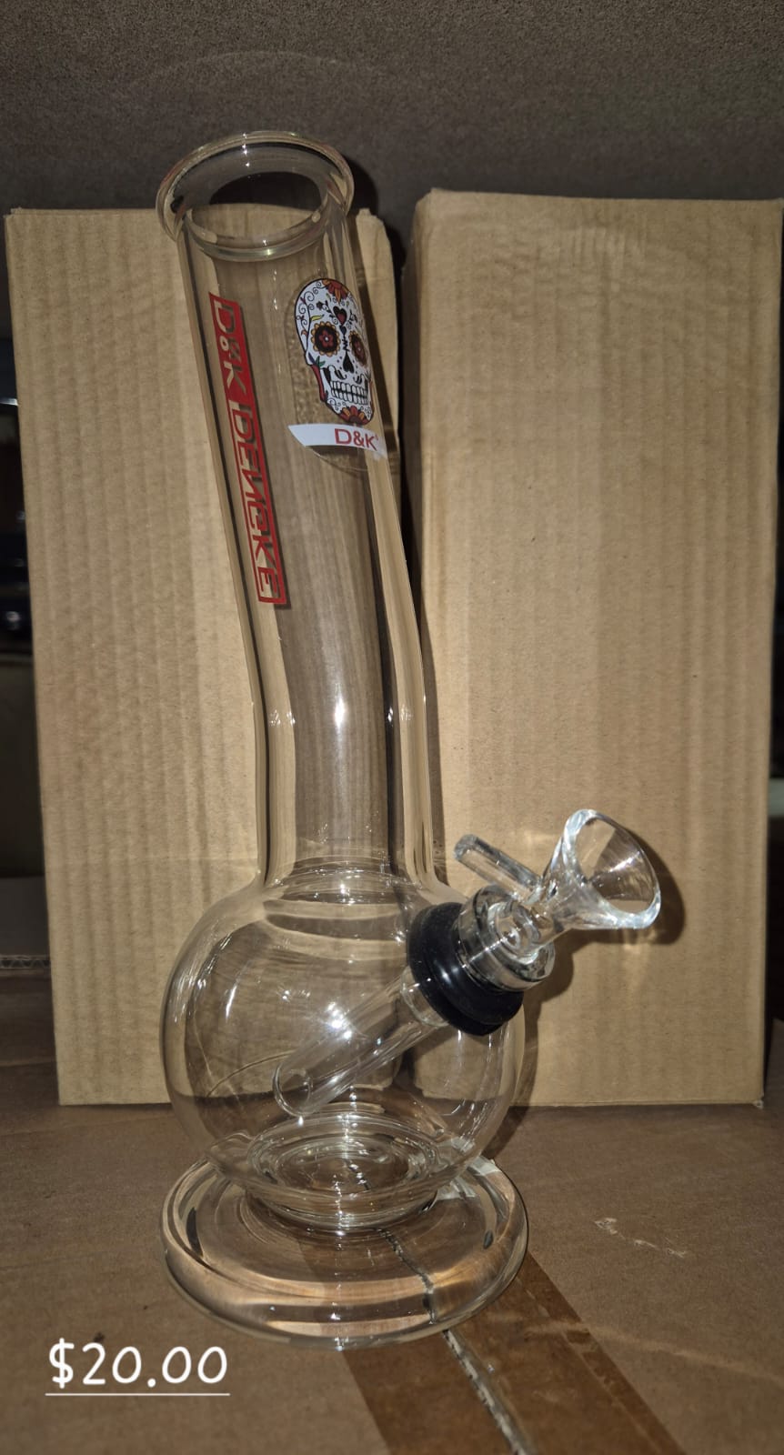 GLASS WATER PIPE 25 PER BOX