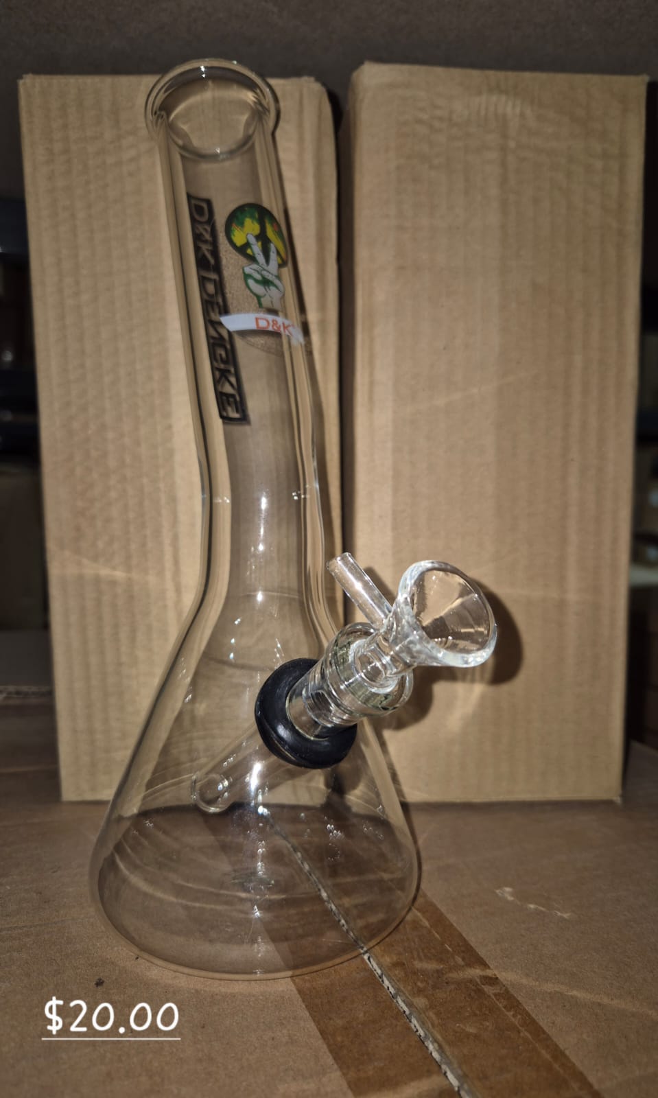 GLASS WATER PIPE 25 PER BOX