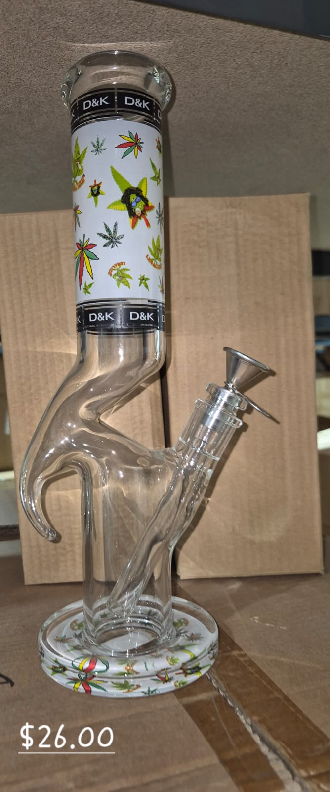 GLASS WATER PIPE 25 PER BOX