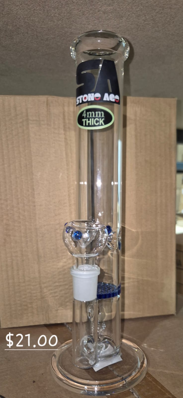 GLASS WATER PIPE 25 PER BOX