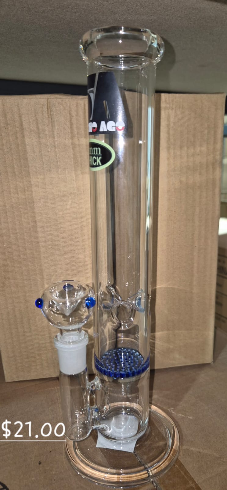GLASS WATER PIPE 25 PER BOX