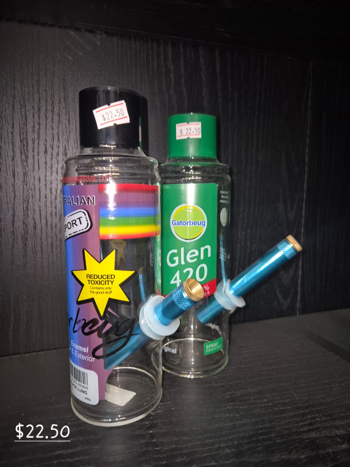 CLEAR COLORFUL GLASS WATER PIPE 25 PER BOX