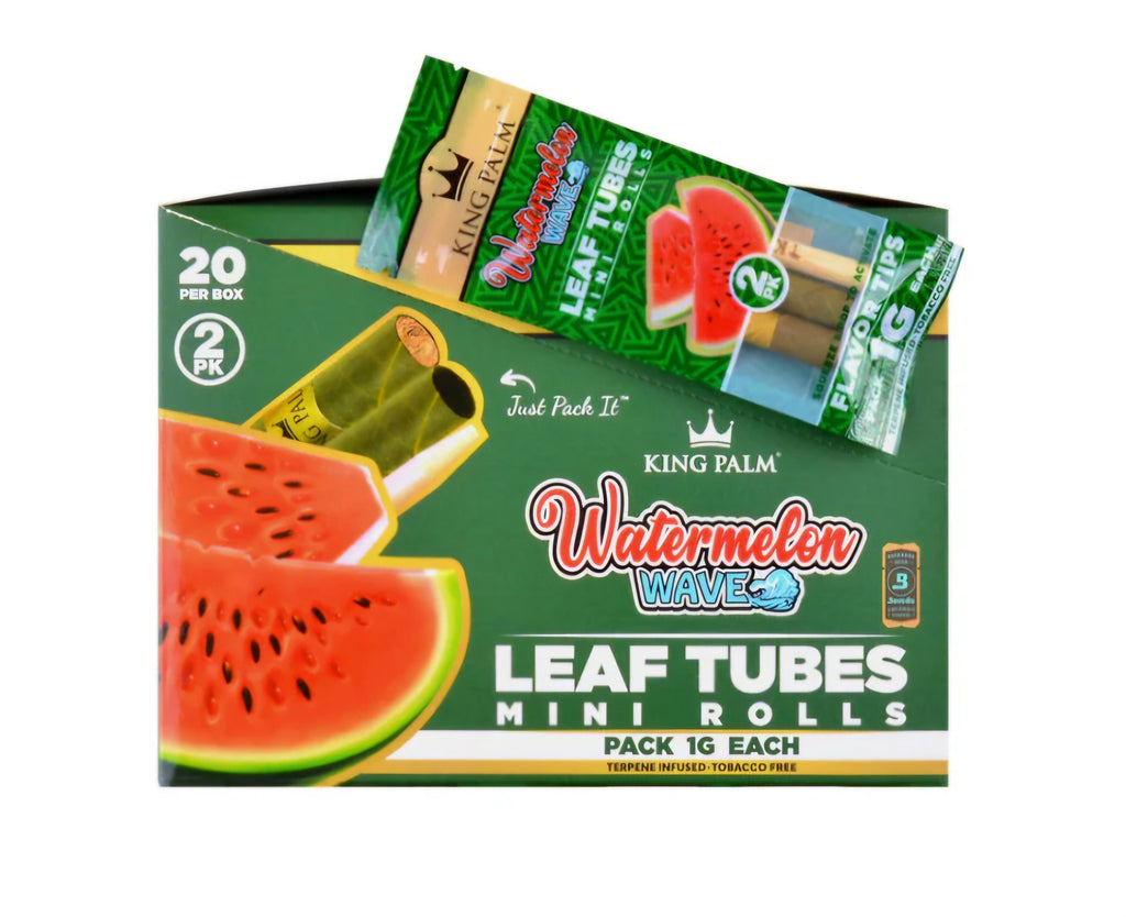 KING PALM WATERMELON WAVES-LEAF TUBES  20 PER PACK