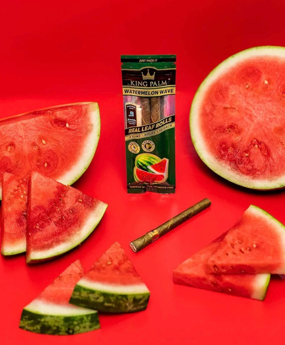 KING PALM WATERMELON WAVES-LEAF TUBES  20 PER PACK